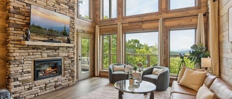 Maison, 3 chambres | Coin séjour