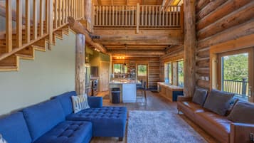 Cabin, 3 Bedrooms | Living area | Smart TV