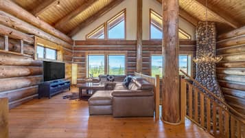 Cabin, 3 Bedrooms | Living area | Smart TV