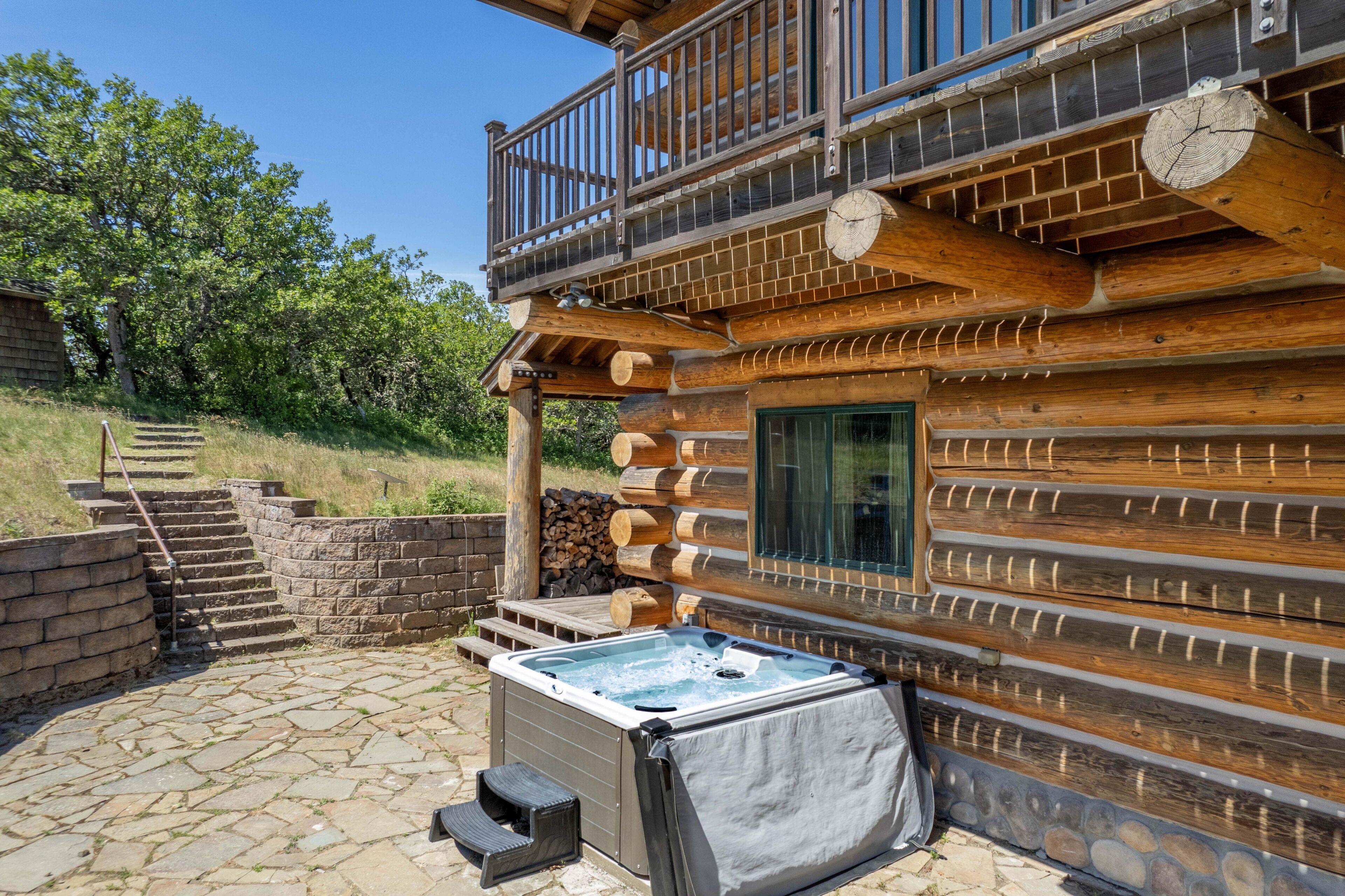 Cabane, 3 chambres | Bain à remous extérieur