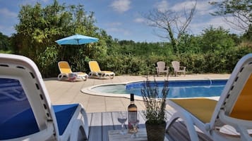 Piscine extérieure, piscine chauffée