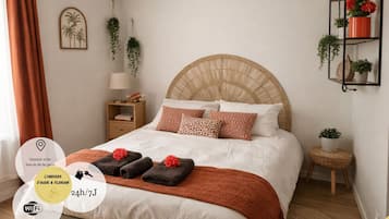 1 chambre, Wi-Fi gratuit, draps fournis