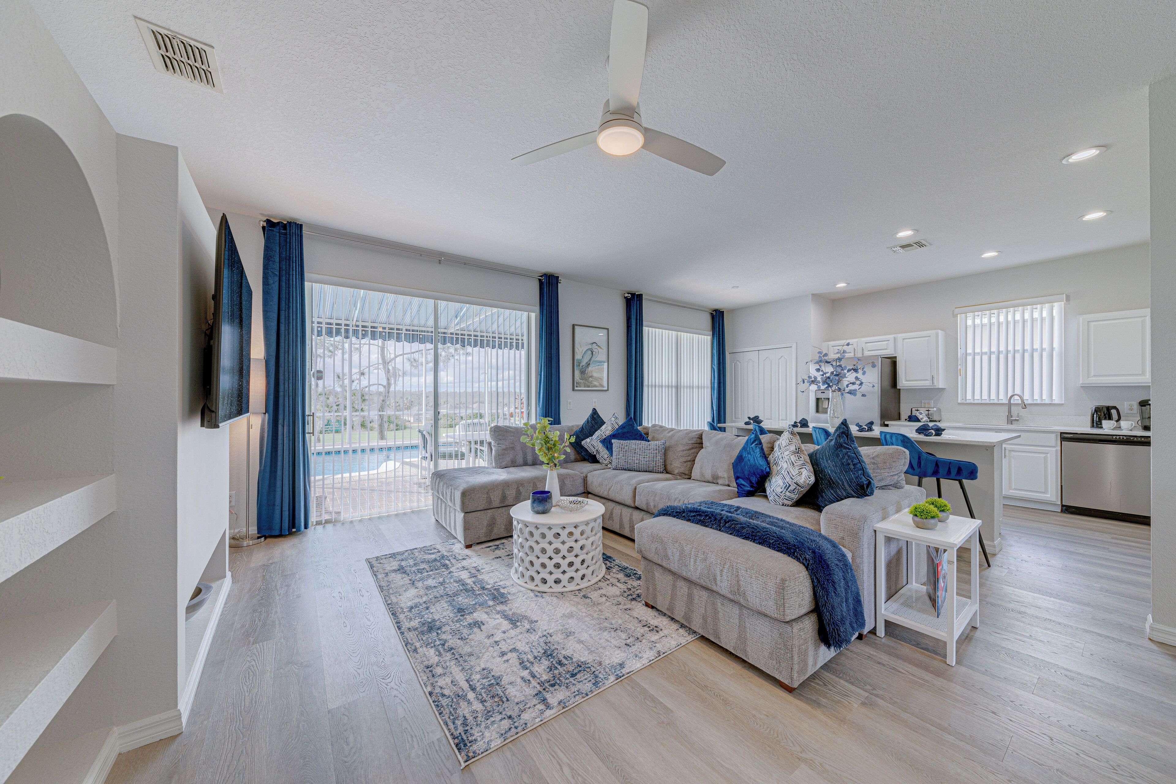 Smart TV, video games, foosball, books