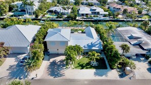 Exterior - Canal front Home with Private Pool, Dock, and Game Room! Close to Beach! (Holmes Beach)