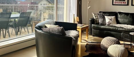 TV, DVD player, books