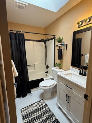 Towels, soap, toilet paper