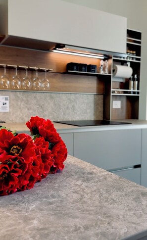Fridge, microwave, oven, stovetop - Dimora Di Nardo, Zagara Apartment, front Ursino Castle in the heart of Catania (Catania)