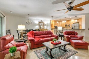 Smart TV, DVD player, books