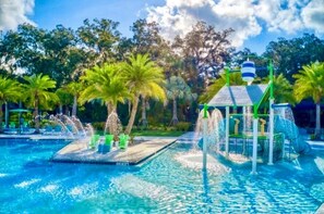 A heated pool