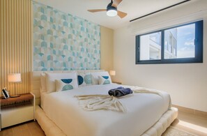 2 chambres, fer et planche à repasser, accès Internet, draps fournis