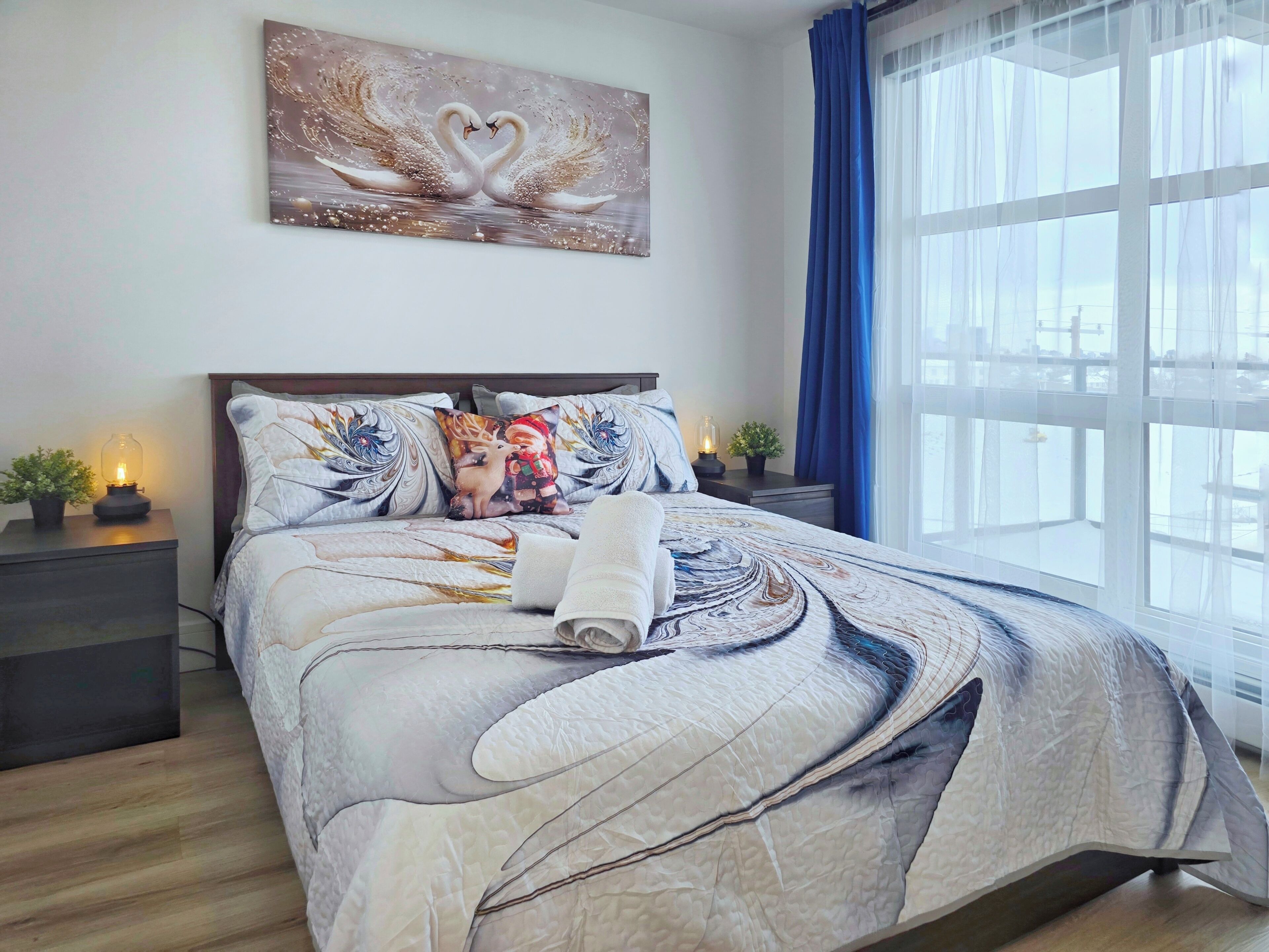 2 多间卧室、办公桌、熨斗/熨衣板、旅行婴儿床