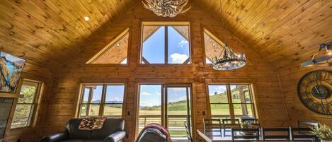 TV, fireplace, offices