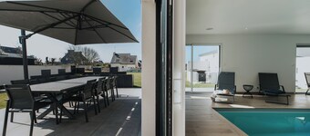 New, modern villa • Heated indoor pool 4 bedrooms 4 bathrooms - 8pers and 2children