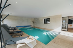 Indoor pool, a heated pool