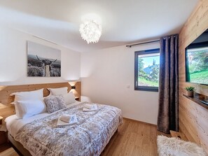 2 bedrooms, iron/ironing board, free WiFi, bed sheets - Cumaru-appartement-4pers-Proche Centre (Les Gets)