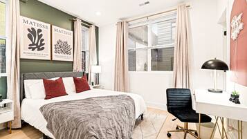 Desk, iron/ironing board, travel crib, WiFi