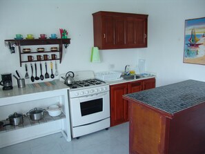 Stovetop - Ocean View w/balcony apartment with AC in Encuentro Beach, Cabarete (Cabarete)