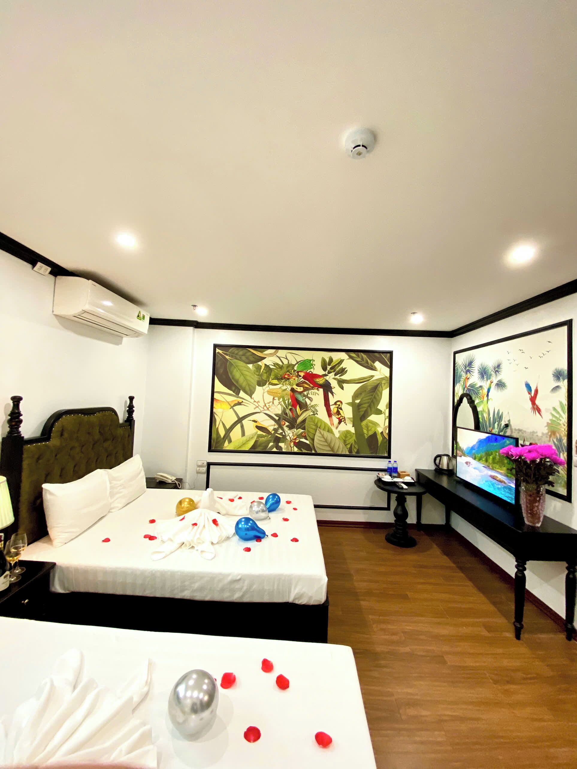 豪華四人房 | 埃及棉床單、高級寢具、羽絨被、記憶床墊