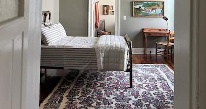 Eclectic small-town retreat.