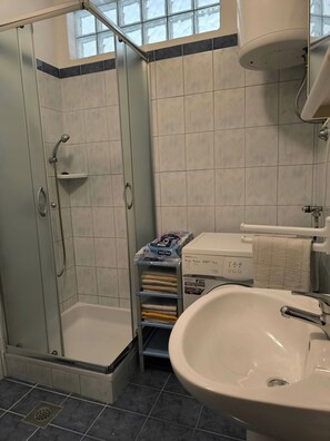 Towels, soap, toilet paper
