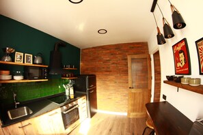 Microwave, oven, stovetop, dishwasher - ARCO LEÓN APARTMENT, OUR ROCKER APARTMENT! (León)