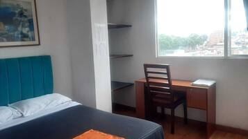 Desk, laptop workspace, free WiFi