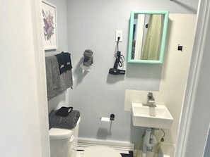 SĂšche-cheveux, serviettes fournies, papier toilette