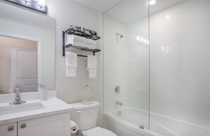 Towels, soap, toilet paper