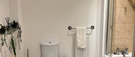 Hårtørrer, håndklæder, Sæbe, Toiletpapir