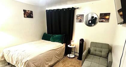 Sleeps up to 4. Exclusive private room with private bathroom. Private entry.