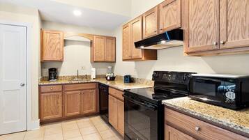 Microwave, oven, stovetop, dishwasher