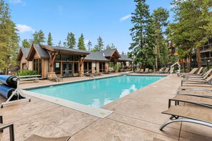 A heated pool