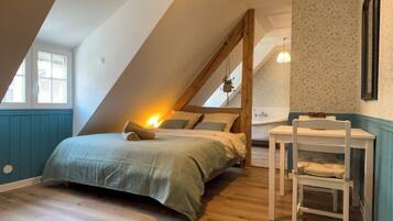 1 chambre, fer et planche Ă repasser, Wi-Fi, draps fournis