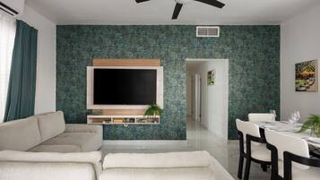 Apartment, 4 Schlafzimmer, Nichtraucher, Küche | Wohnbereich