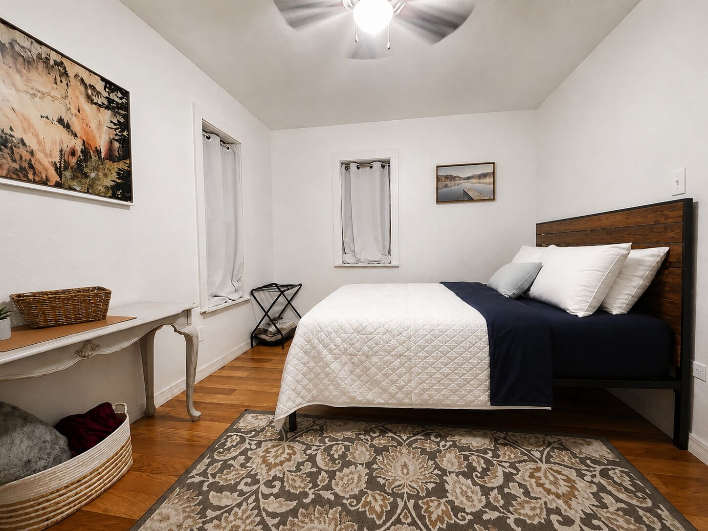2 slaapkamers, een bureau, gratis wifi, beddengoed