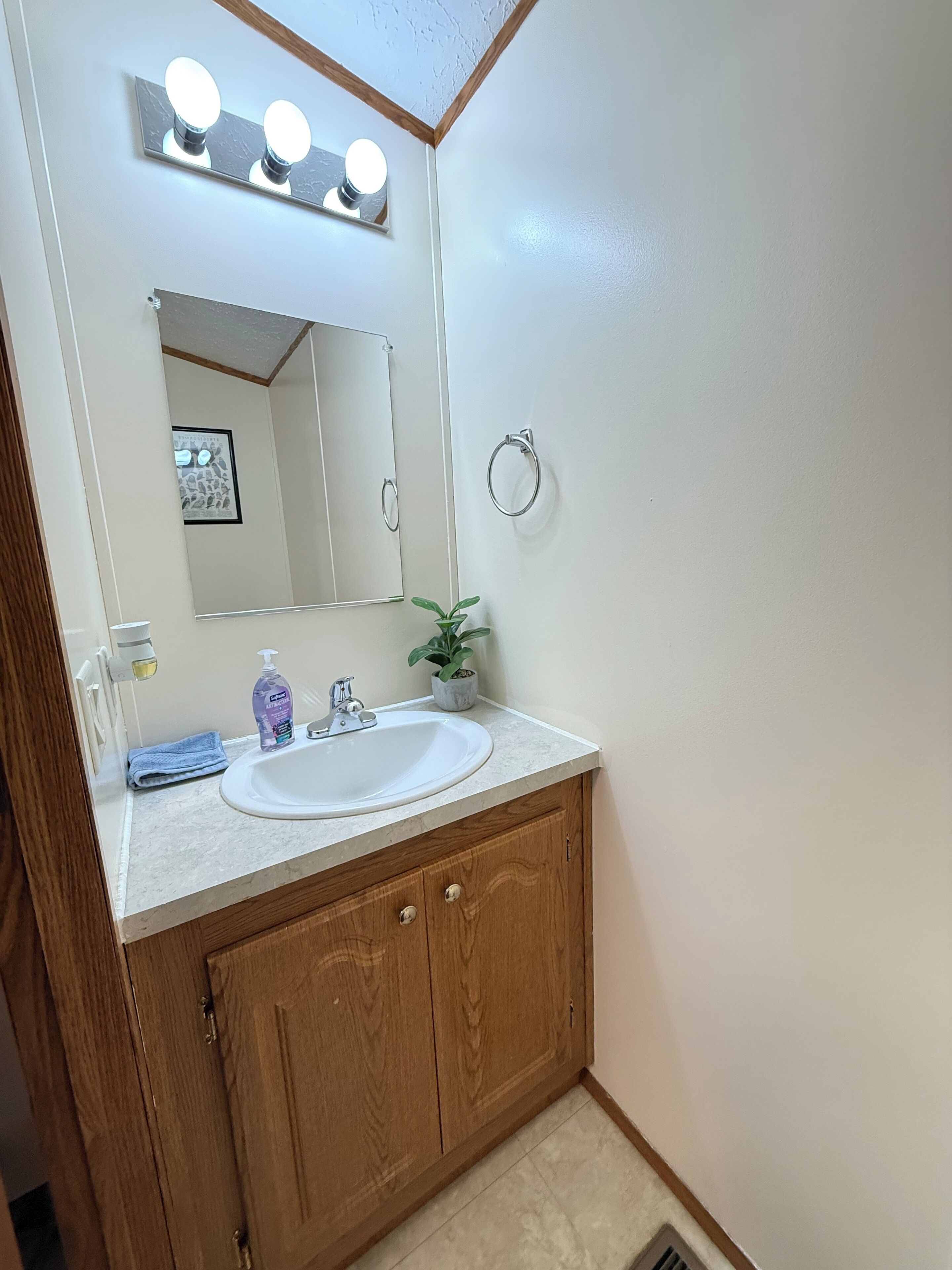 Haartrockner, Handtücher, Seife, Toilettenpapier