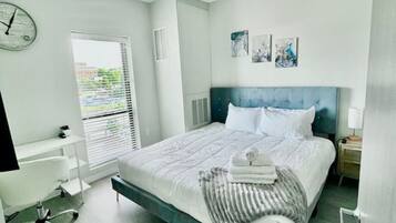 2 soveværelser, skrivebord, strygejern/strygebræt, Wi-Fi