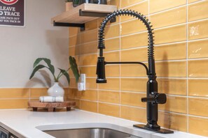 Condo, Multiple Beds, Patio, Garden View (Bigfoots' Bluff Retreat) | Private kitchen | Fridge, microwave, oven, stovetop - Bigfoots' Bluff Retreat (Branson)