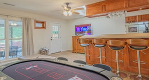 Game room - Relaxing 3BR Getaway with Pool and games (Columbus)