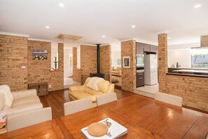 TV, fireplace, video games, ping pong