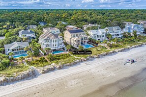 Exterior - JULY SPECIALS! 61 Dune Lane | Oceanfront | Private Pool & Spa | Gameroom | Walk to Coligny (Hilton Head Island)