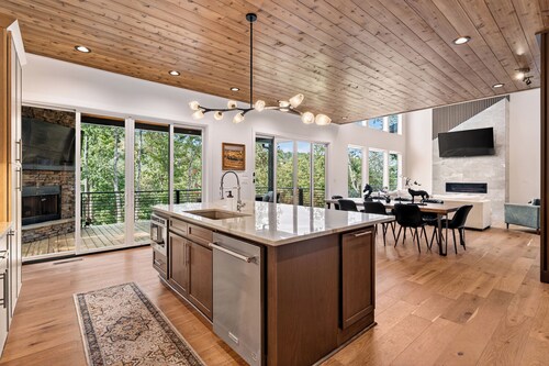 Modern Mountain Haus - 7 bedroom/5 bath/5 decks/4 fireplaces/Theater - 6195 sqft