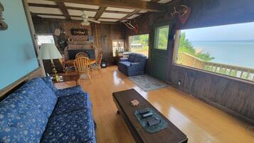 TV, fireplace, DVD player