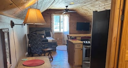 Cozy 1-bedroom cabin on Casper Mountain set upon 6 acres of peaceful forest.
