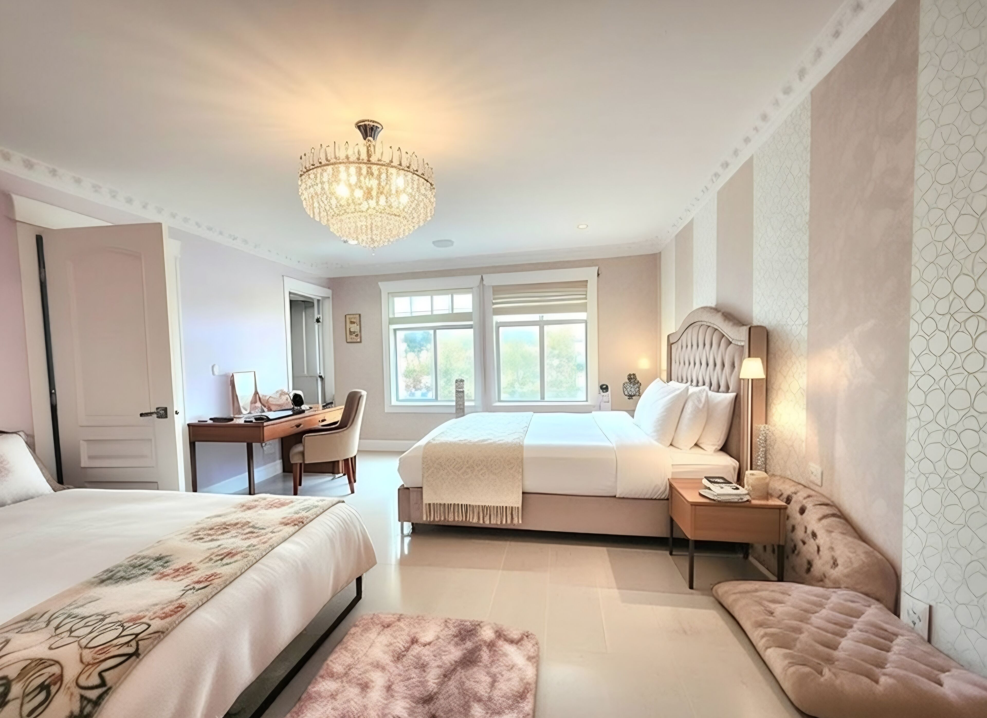 Elite Suite, Multiple Beds, Air conditioning, Executive Level | Individually decorated, individually furnished, desk, laptop workspace