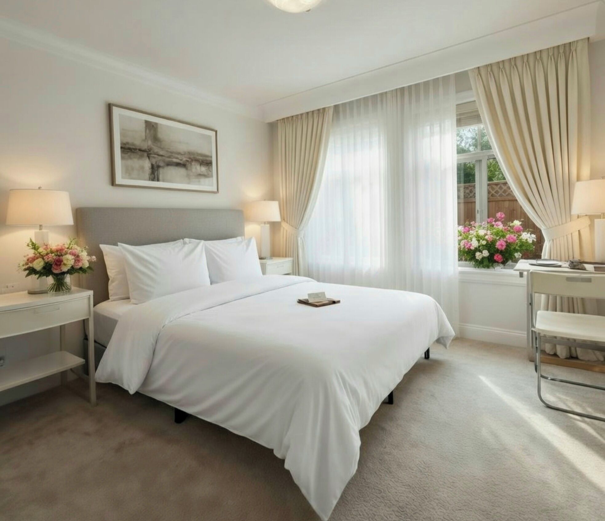 Basic Room, 1 Queen Bed, Non Smoking, Pets Allowed | Individually decorated, individually furnished, desk, laptop workspace