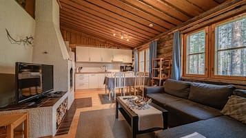 Télévision, cheminée