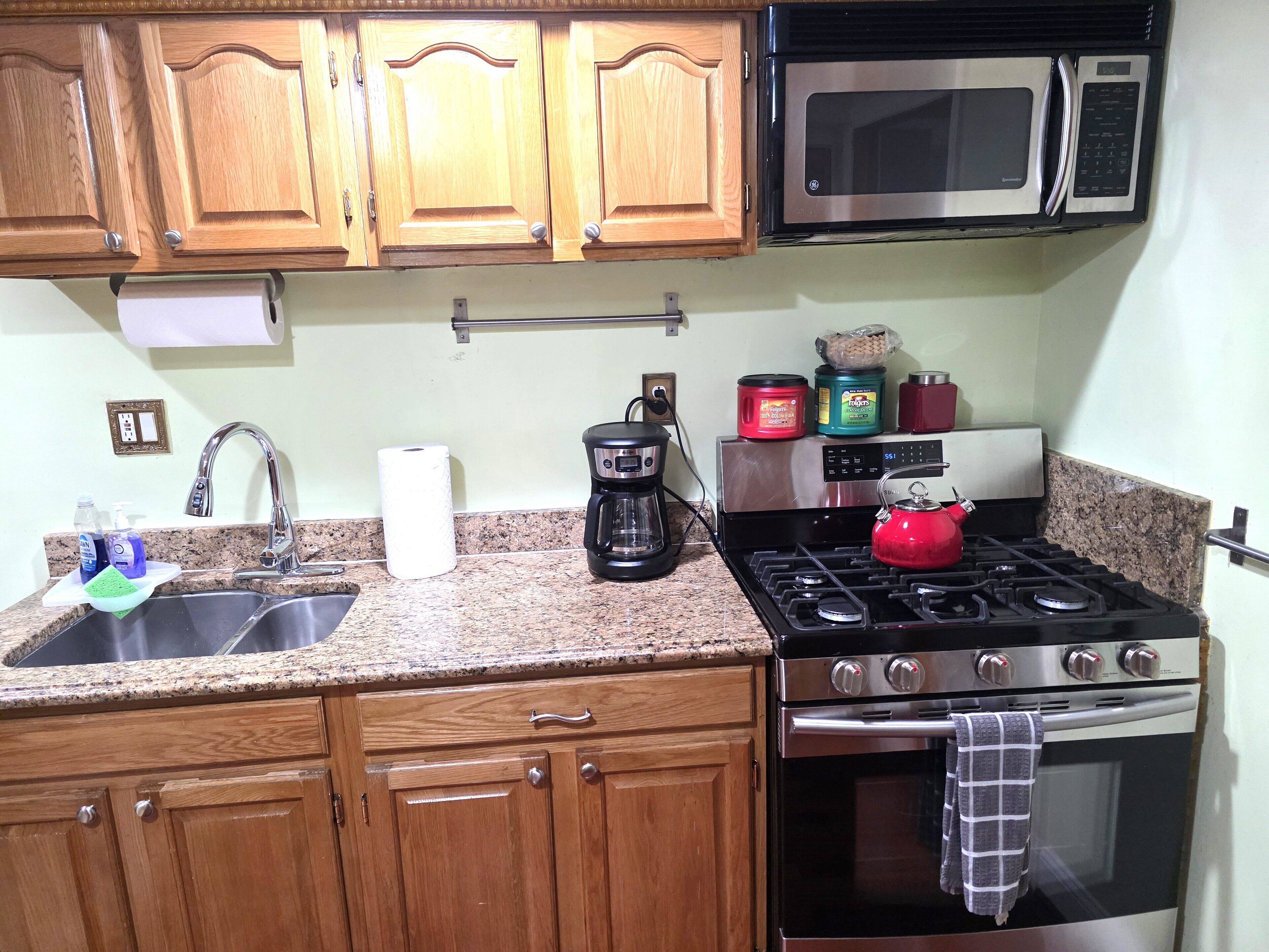 Microwave, oven, stovetop