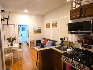 Microwave, oven, stovetop
