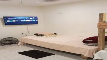 1 bedroom, iron/ironing board, Internet, bed sheets